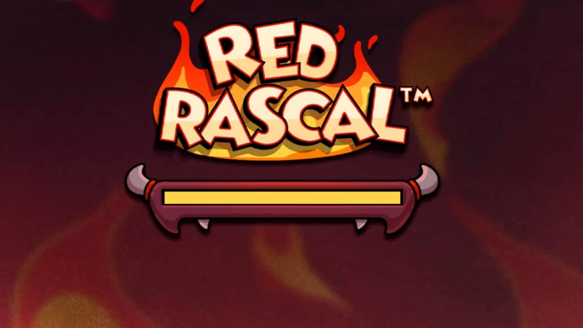 Screenshot ng Red Rascal slot game na nagpapakita ng devilish na karakter at tema ng karnabal.
